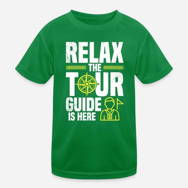 Entspannen Sie Sich, Der Reiseleiter Ist Da Kinder Funktions-T-Shirt