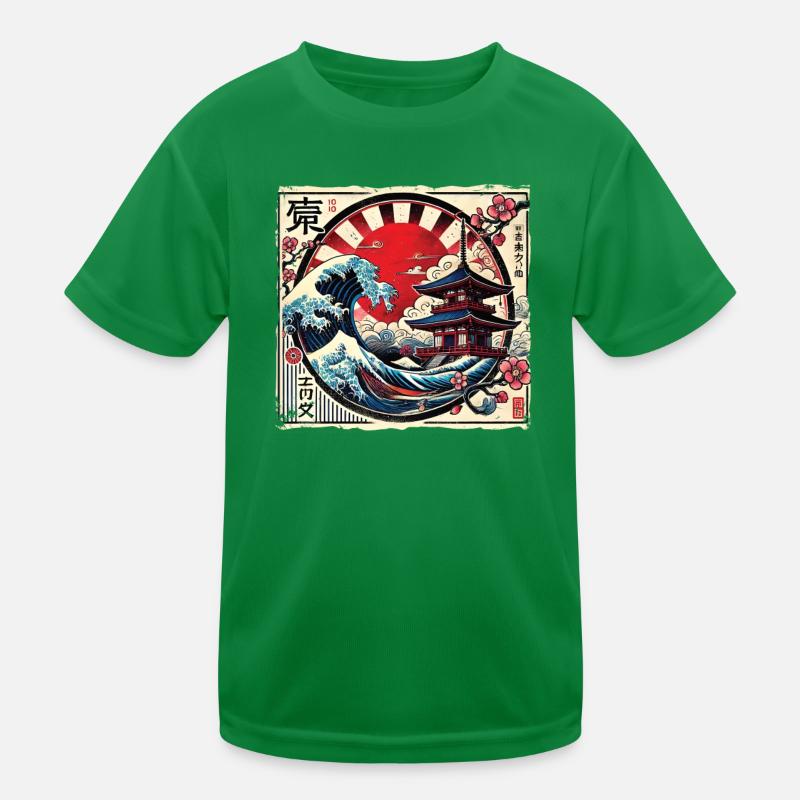Pagode japonaise traditionnelle, T-shirt sport Enfant