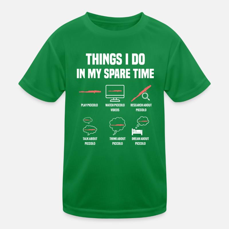 Thèmes Piccolo que je fais pendant mon temps libre T-shirt sport Enfant