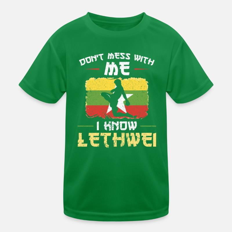 Ne plaisantez pas avec moi, je connais Lethwei T-shirt sport Enfant