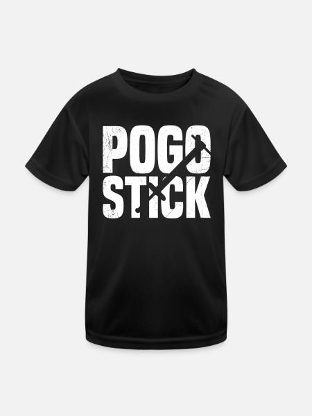 Pogo-stick: Nennen Sie Ihn Niemals Nur Ein - Kinder Funktions-T-Shirt - Schwarz - Vorne