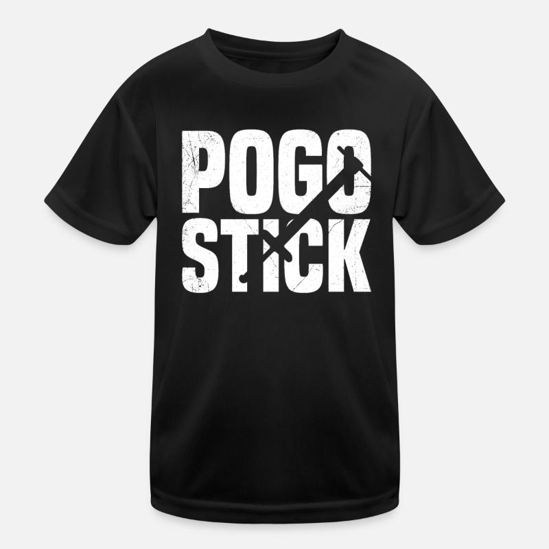 Pogo-stick: Never call it just a Kids Functional T-Shirt