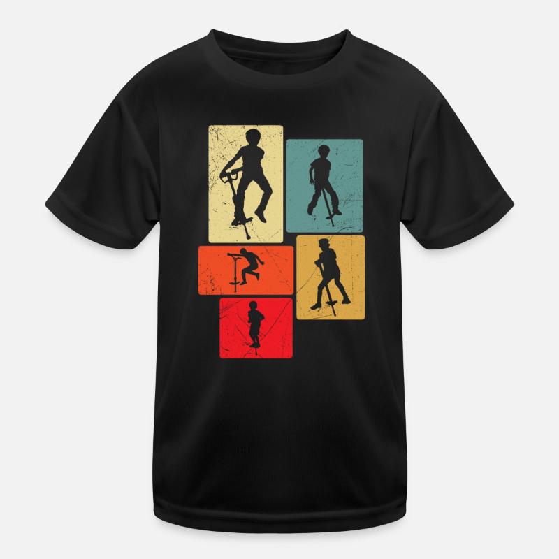Pogo-stick: Never call it just a Kids Functional T-Shirt