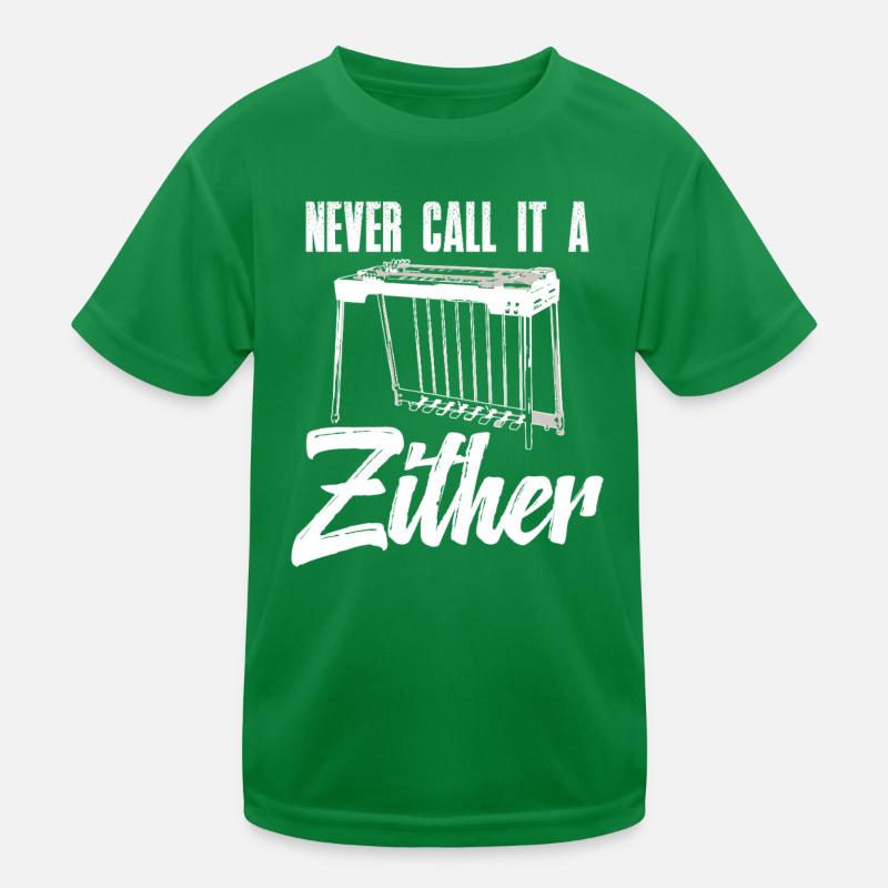 Never call it a zither Kids Functional T-Shirt