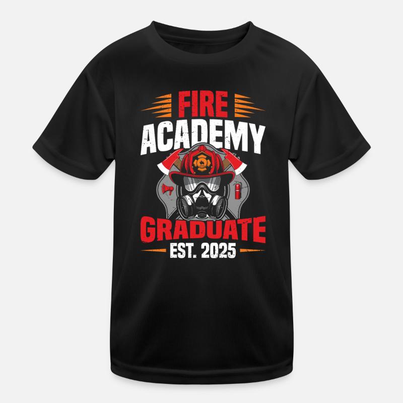 Fire Academy Absolvent Est 2025 Kinder Funktions-T-Shirt