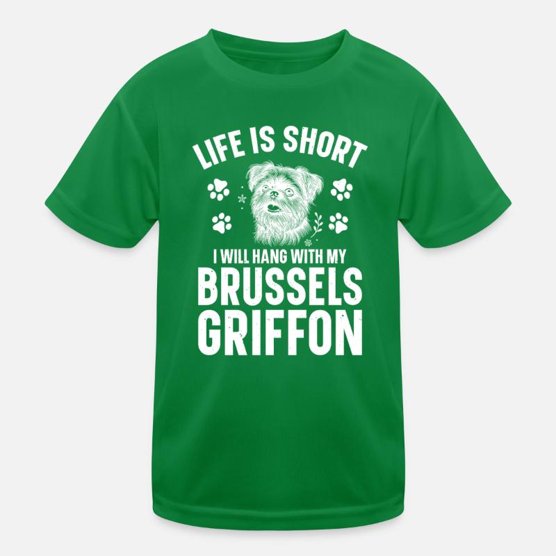 La vie est courte, je vais y aller avec mon T-shirt sport Enfant