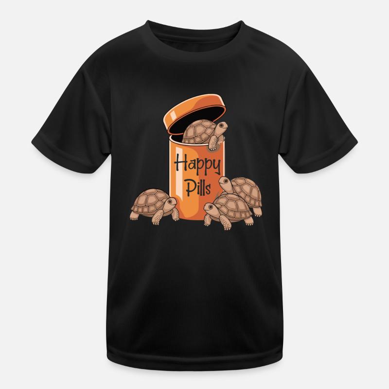 Shell-covered lucky pills!, Sulcata turtle Kids Functional T-Shirt