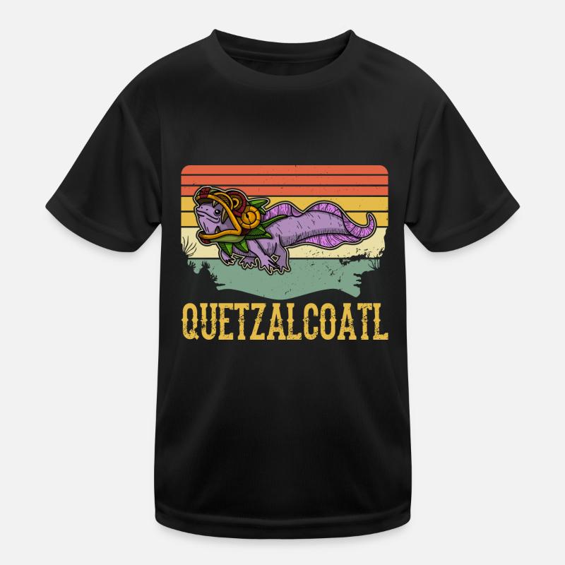 Quetzalcoatl Axolotl Mexico Aztecs Deity Kids Functional T-Shirt