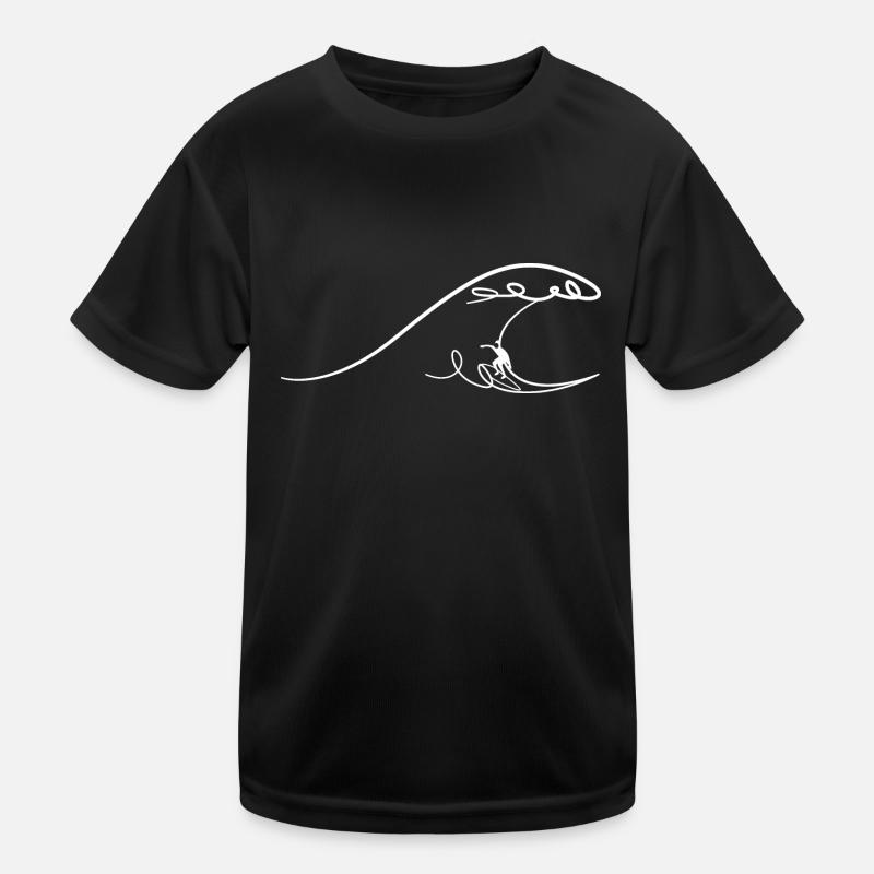 Welle Kinder Funktions-T-Shirt