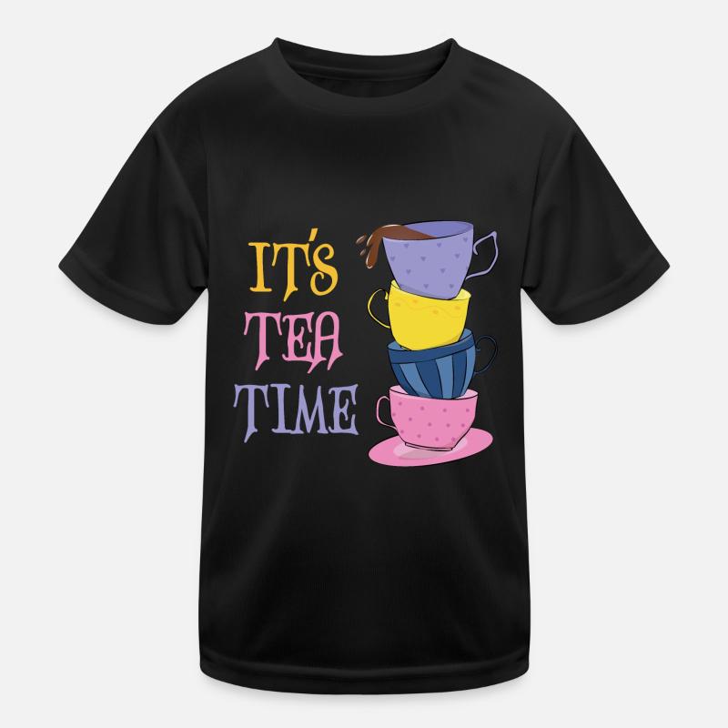 Es ist Teezeit Kinder Funktions-T-Shirt
