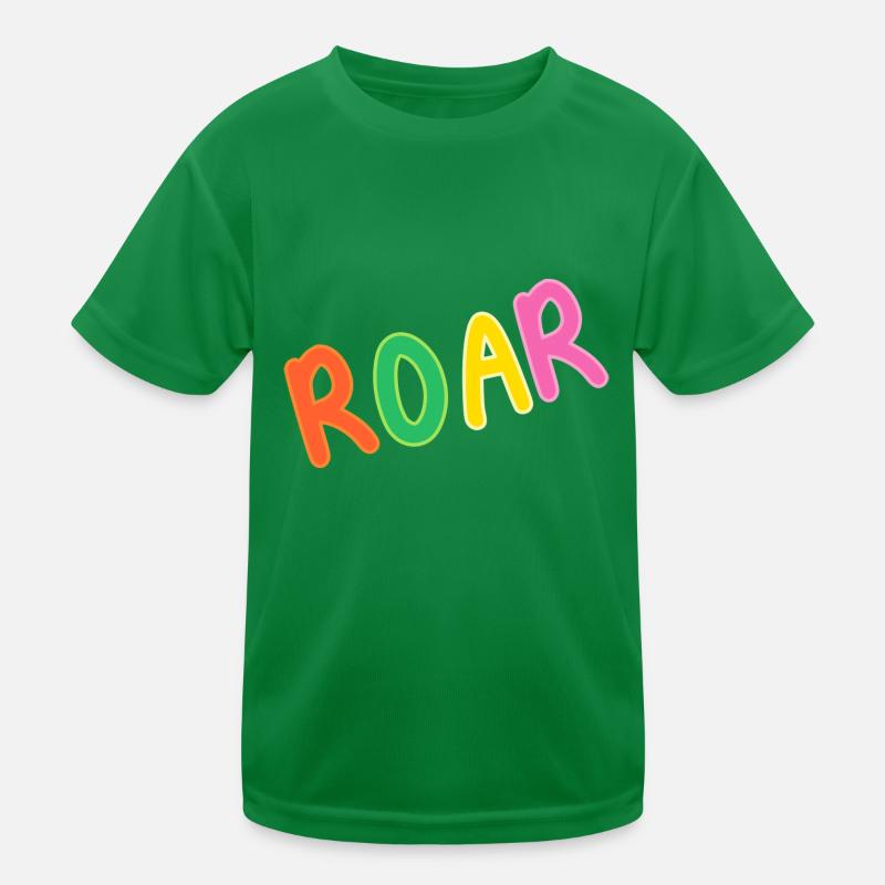 Roar Text Kids Functional T-Shirt