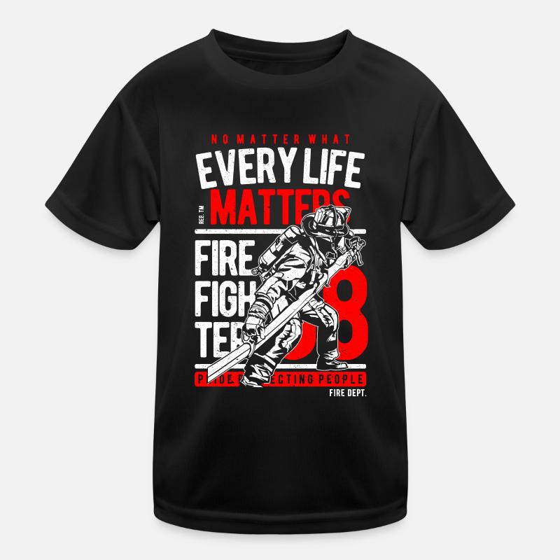 Fire brigade Every life counts Kids Functional T-Shirt