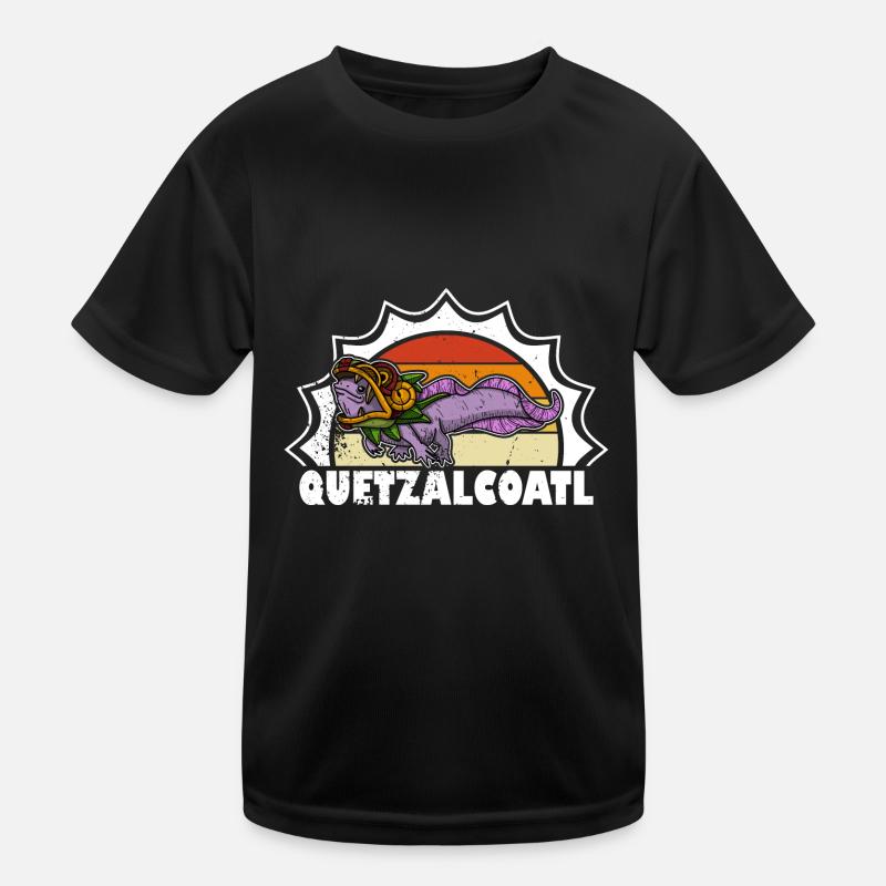 Quetzalcoatl Axolotl Mexico Aztecs Deity Kids Functional T-Shirt