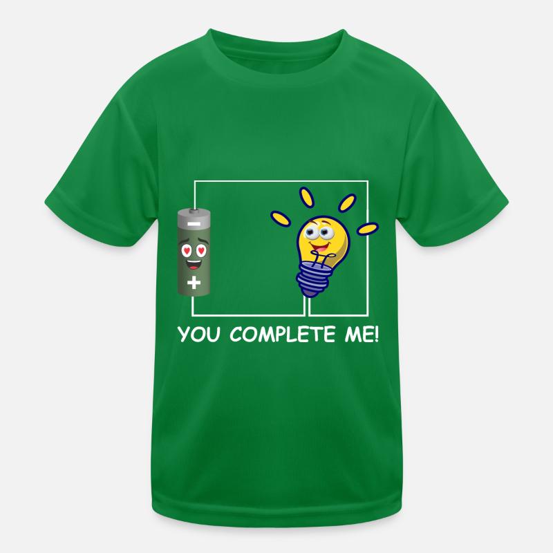 Tu me complètes - Funny Physics Electrical Design T-shirt sport Enfant