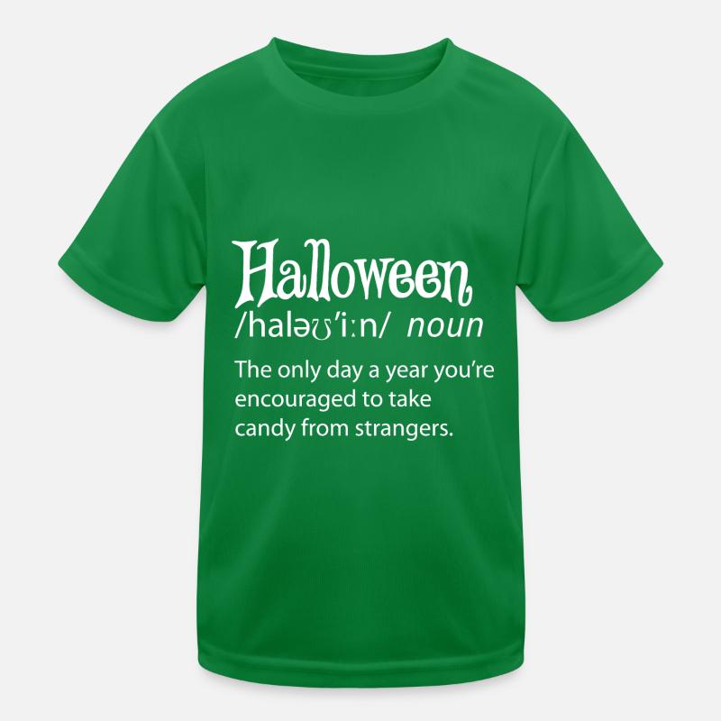 Halloween Funny Dictionary Définition T-shirt sport Enfant