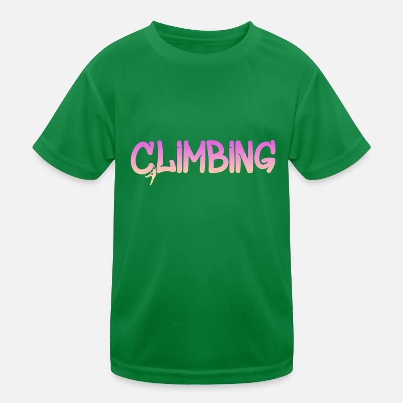 Climbing Klettern Kinder Funktions-T-Shirt