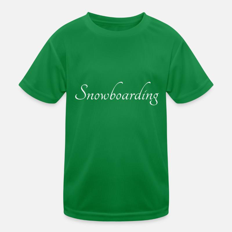 snowboarding Kinder Funktions-T-Shirt