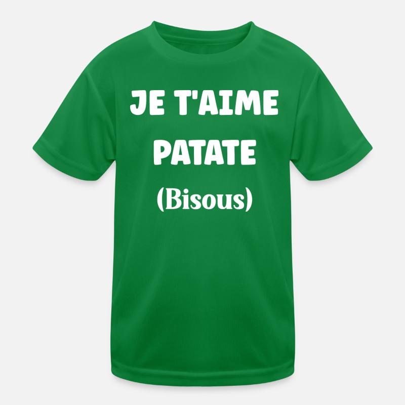 je t'aime patate T-shirt sport Enfant
