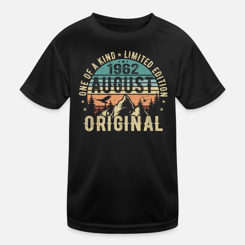 August 1962 - Geboren Im August 1962 - Geburtstags Kinder Funktions-T-Shirt
