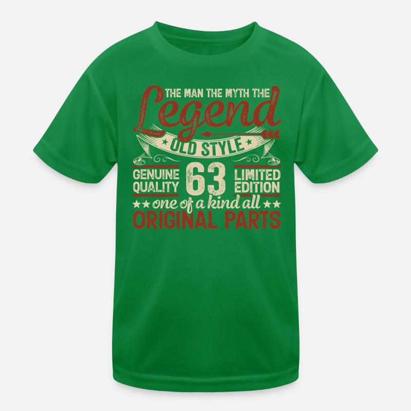 63 ans, Légendes 1961 Millésime 1961 Jubilé T-shirt sport Enfant