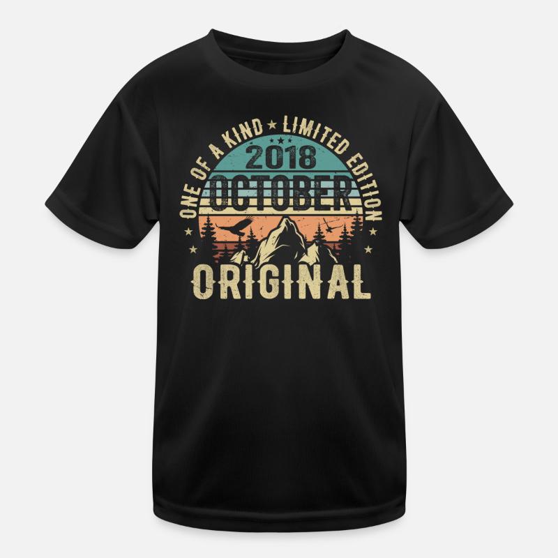 October 2018 Birthday Gift - October 2018 Kids Functional T-Shirt