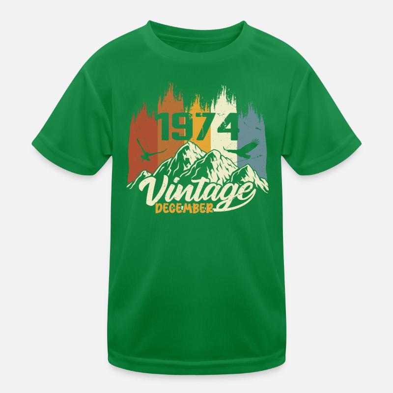 Birthday Gift born in December 1974 Kids Functional T-Shirt