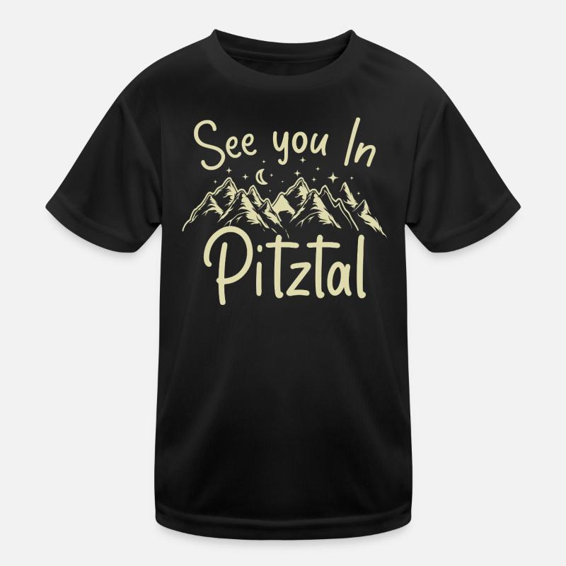 Pitztal Ski Tyrol Snowboard Autriche T-shirt sport Enfant