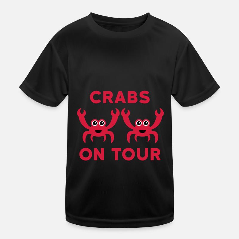 Crabs on tour (zwei Krabben) Kinder Funktions-T-Shirt