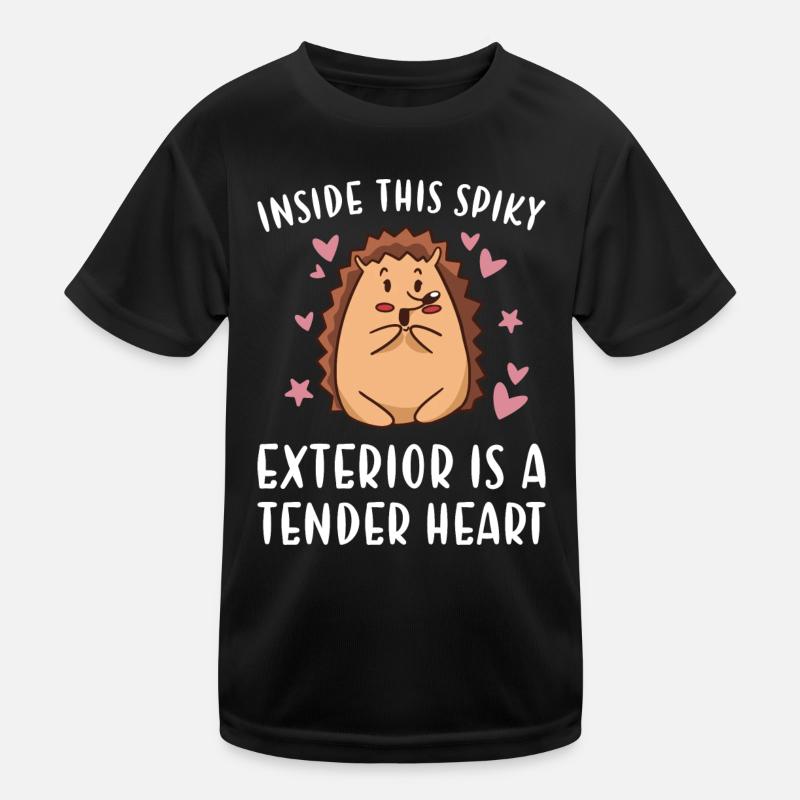 Inside This Spiky Exterior Is A Tender Heart Kids Functional T-Shirt