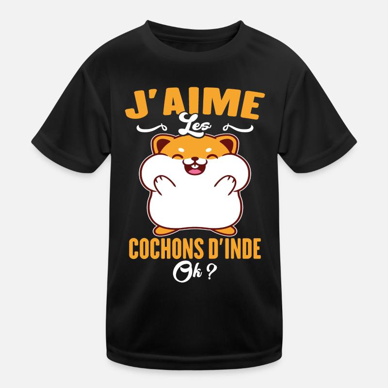 J'aime Les Cochons D'Inde T-shirt sport Enfant