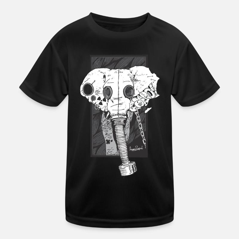 Elephant Bn - Kids Functional T-Shirt - black
