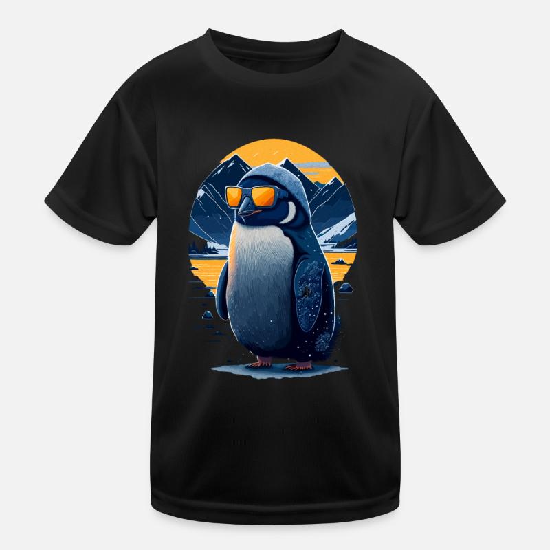 Cool penguin Kids Functional T-Shirt