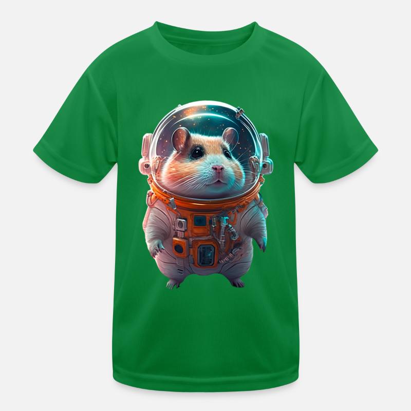 Combinaison spatiale d’astronaute Hamster T-shirt sport Enfant