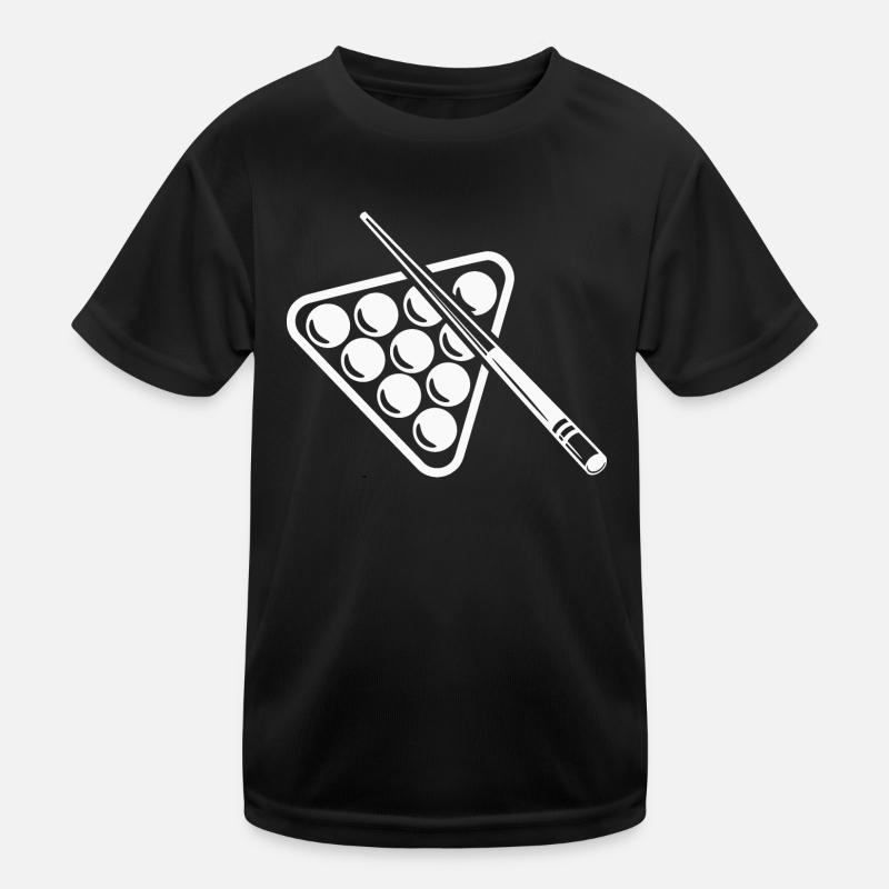 Billard Cue Boules de billard Joueurs de billard T-shirt sport Enfant