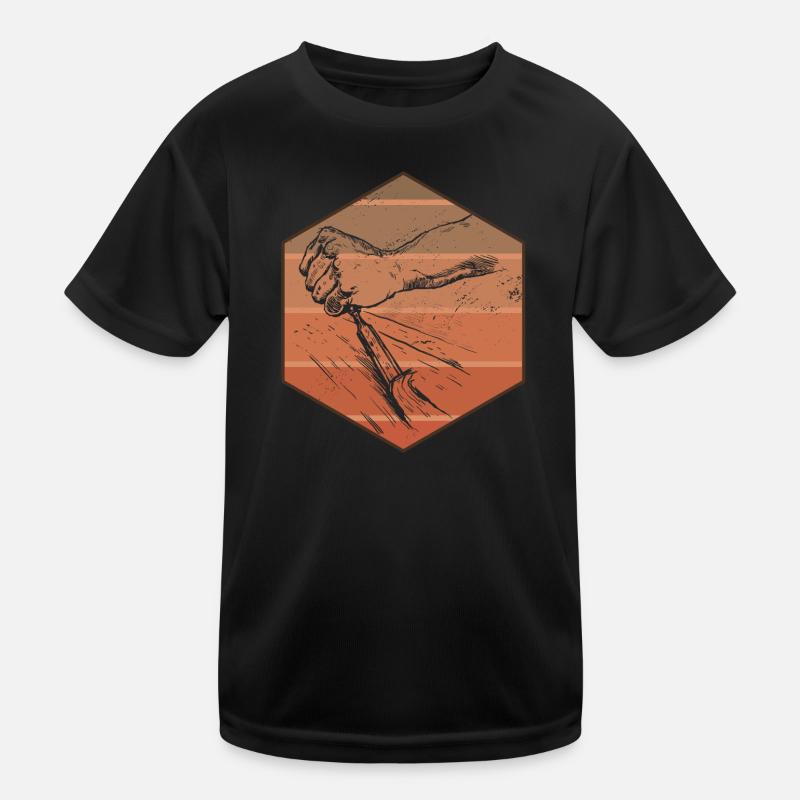 Holz Schnitzen Kinder Funktions-T-Shirt