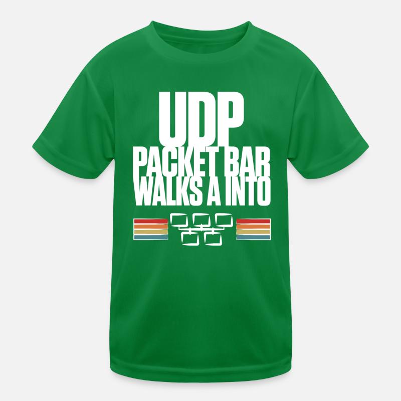 UDP Packet Bar Walks A Into Kinder Funktions-T-Shirt