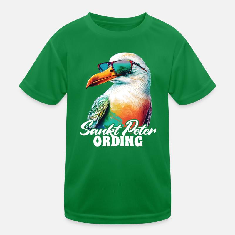 St. Peter Ording Holiday Seagull avec lunettes de soleil T-shirt sport Enfant