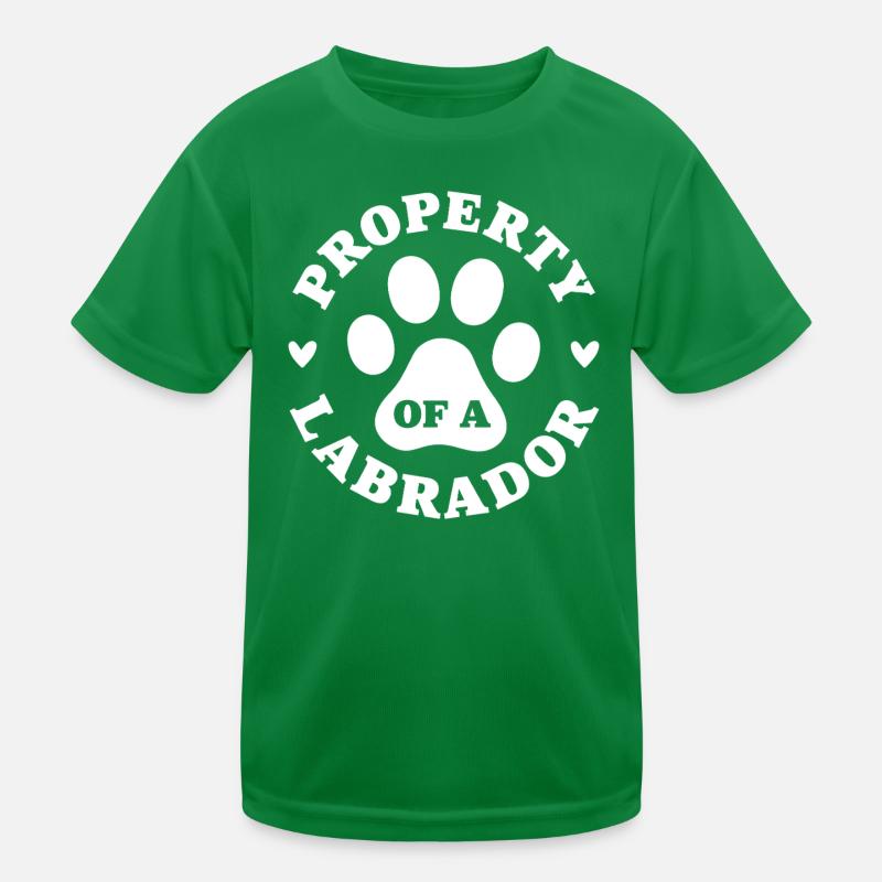 Eigentum eines Labradors Kinder Funktions-T-Shirt