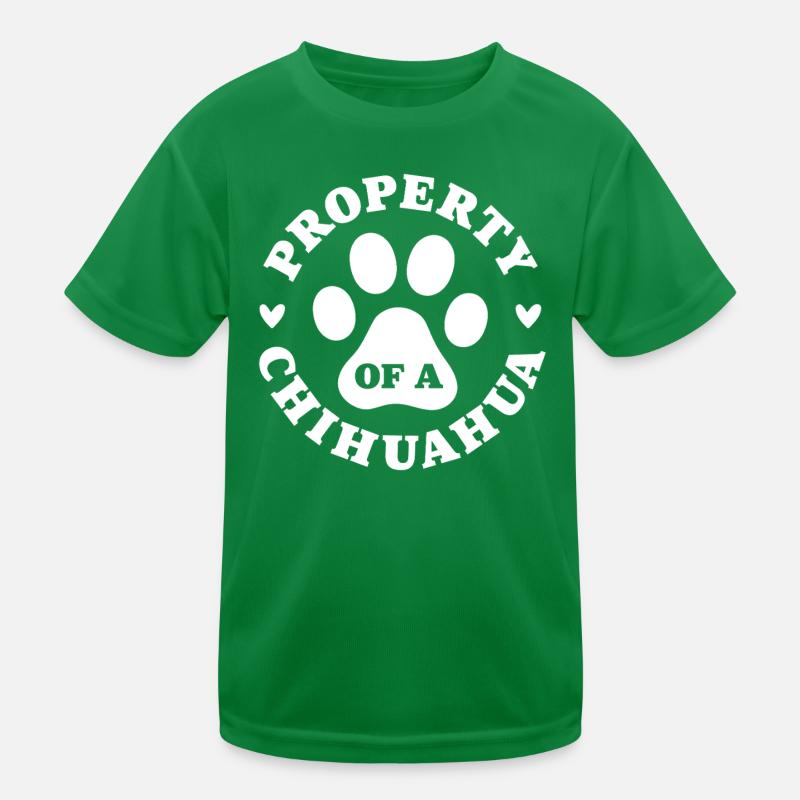 Eigentum eines Chihuahua Kinder Funktions-T-Shirt