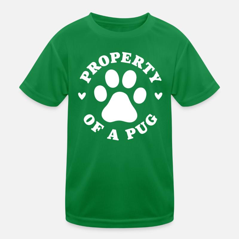 Eigentum eines Mops Kinder Funktions-T-Shirt