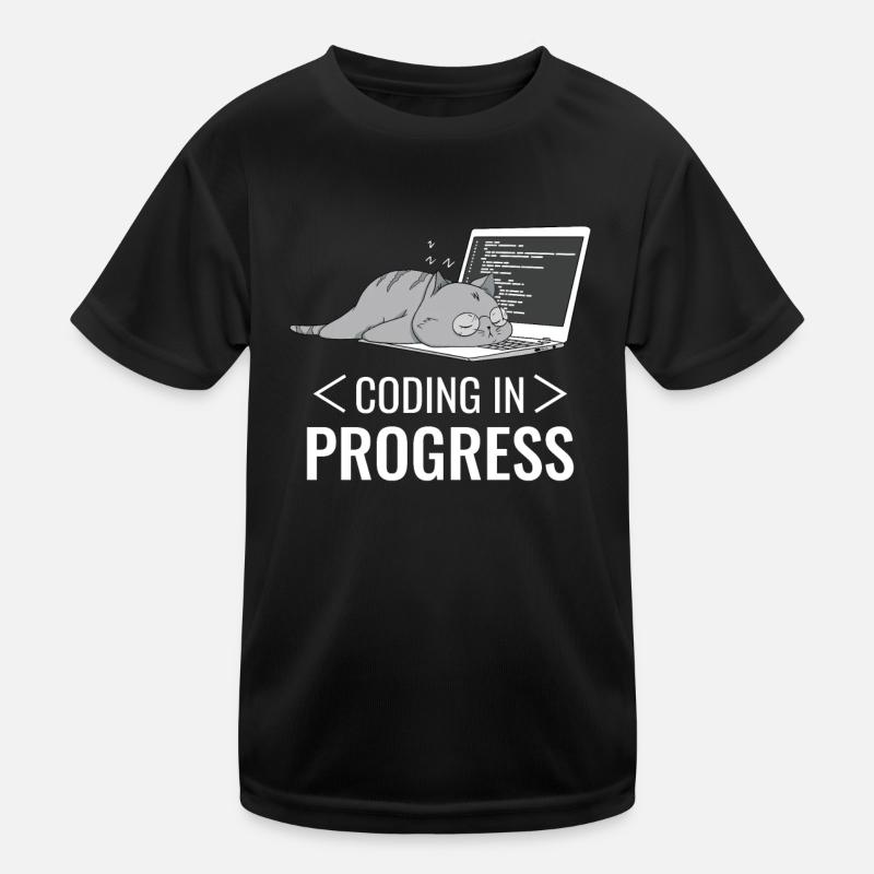 Programmation Informatique Nerd Cat T-shirt sport Enfant