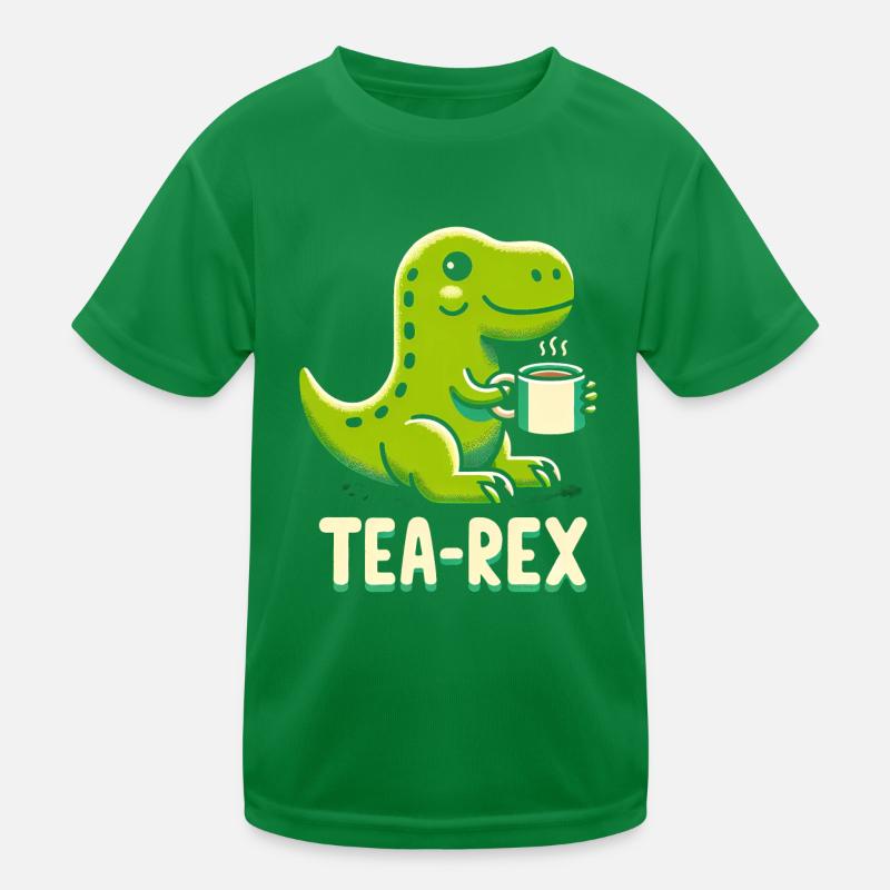TEA-REX - Dinosaurier-Tee Kinder Funktions-T-Shirt