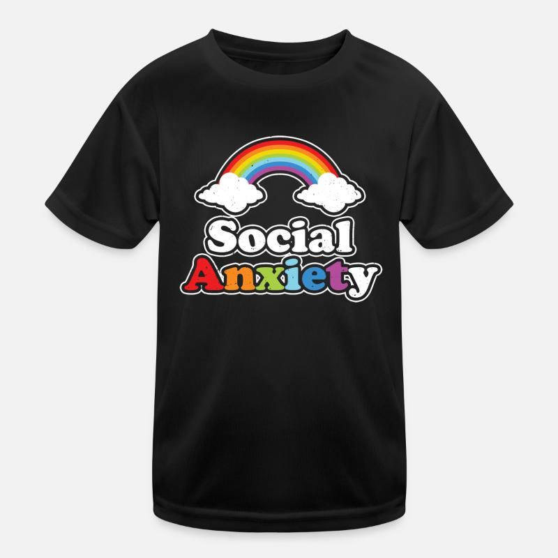 Social Anxiety Emo Clothes Aesthetic Soft Goth Kinder Funktions-T-Shirt