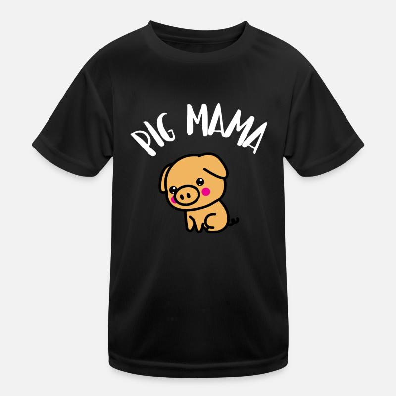 Pig Mama Kinder Funktions-T-Shirt