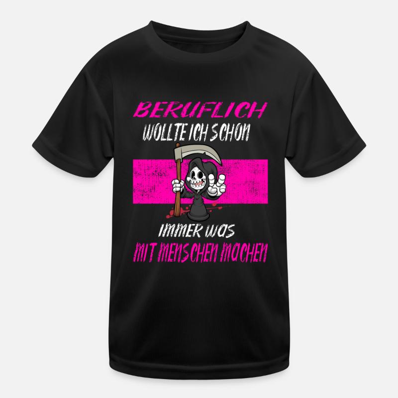 Beruflich Sensenmann Kinder Funktions-T-Shirt