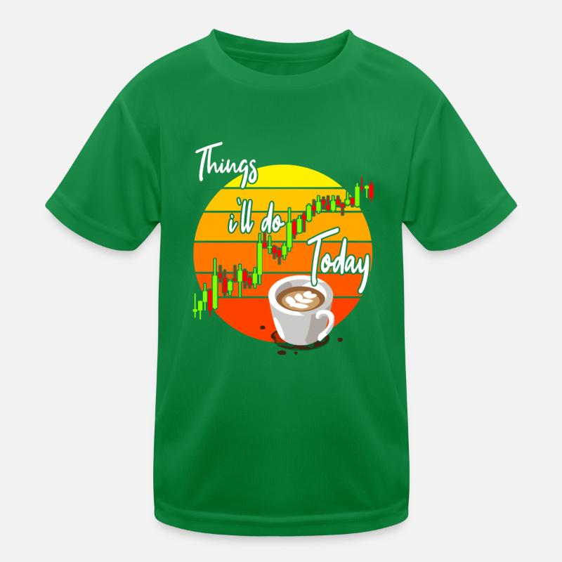 Coffee and Trading Kids Functional T-Shirt