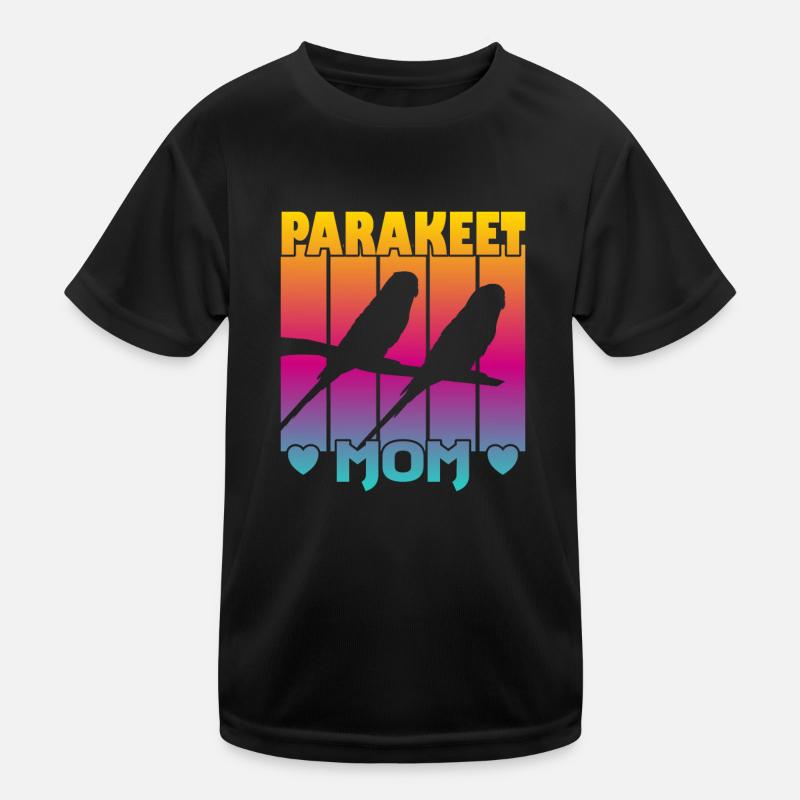 Parakeet Mom Kids Functional T-Shirt