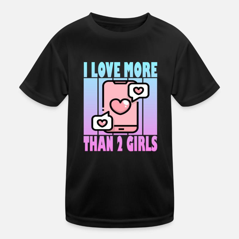 J’aime plus de 2 filles - Polyamor T-shirt sport Enfant