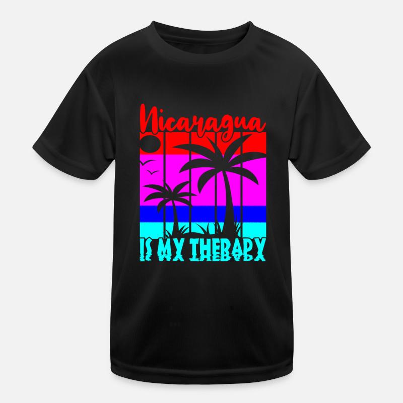 Nicaragua Is My Therapy Kids Functional T-Shirt