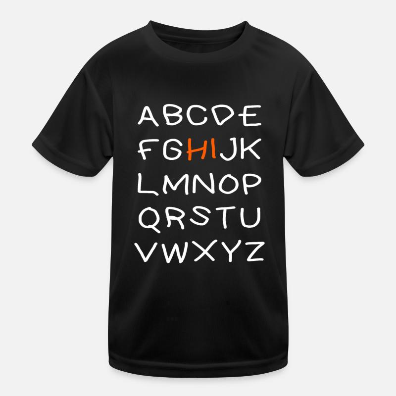 Salut Alphabet T-shirt sport Enfant